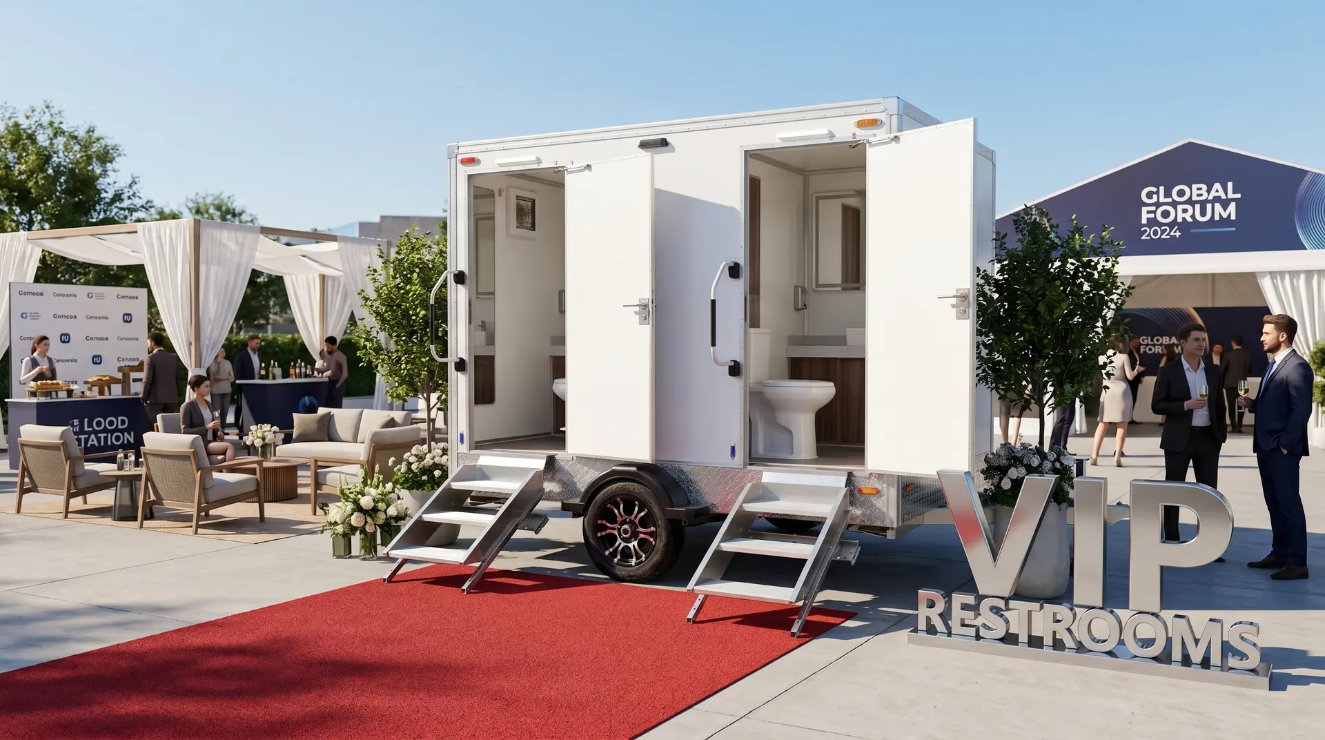 Corporate & Private Event Restroom Trailer Rentals in Tulsa, OK